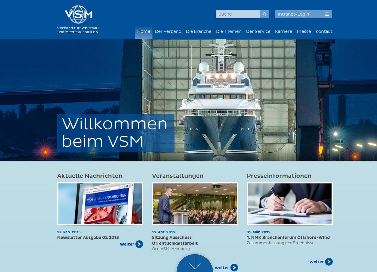 Screenshot VSM Responsive Design - Desktop